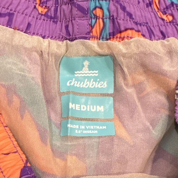 Chubbies retro dinosaur swim trunks size medium - Picture 2 of 4